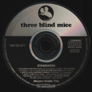 Masaru Imada Trio – Standards ( 三盲鼠 TBM CD 2577 ) 西德大凸字版 West-Germany BIG WORD (WAV/16/44.1/417MB)