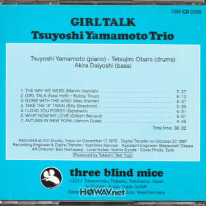 Yama & Jiro's Wave – Girl Talk ( 三盲鼠 TBM CD 2559 ) 西德大凸字版 West-Germany BIG WORD (WAV/16/44.1/392MB)