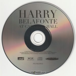 Harry Belafonte – At Carnegie Hall (XRCD2) Silver Ring CD 银圈 1T (WAV/16/44.1/785MB)